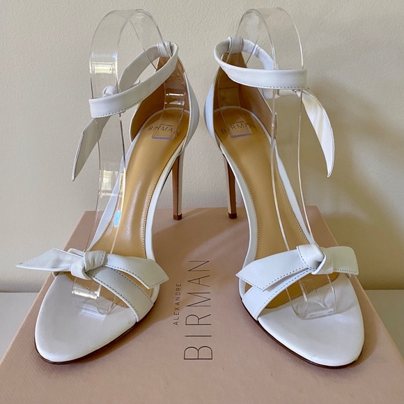 Alexandre Birman White Leather Clarita 100 Sandals New In Box  US8 / IT38 - Picture 16 of 16